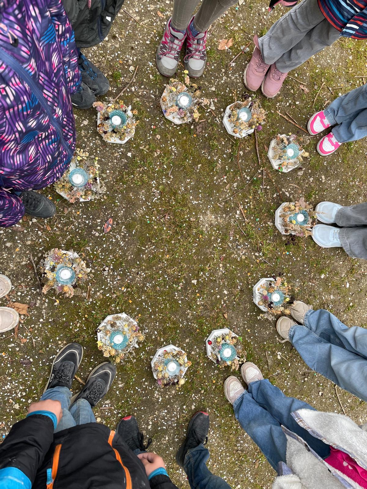 Boho Kerzendekoration