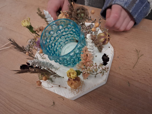Boho Kerzendekoration